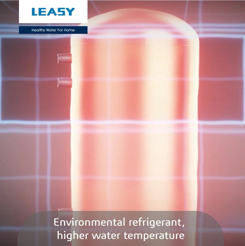 Leasy EU 200L/300L Tout-en-un R134A/R290 Chauffe-eau à pompe à chaleur à source d'air avec réservoir émaillé à ventilation supérieure