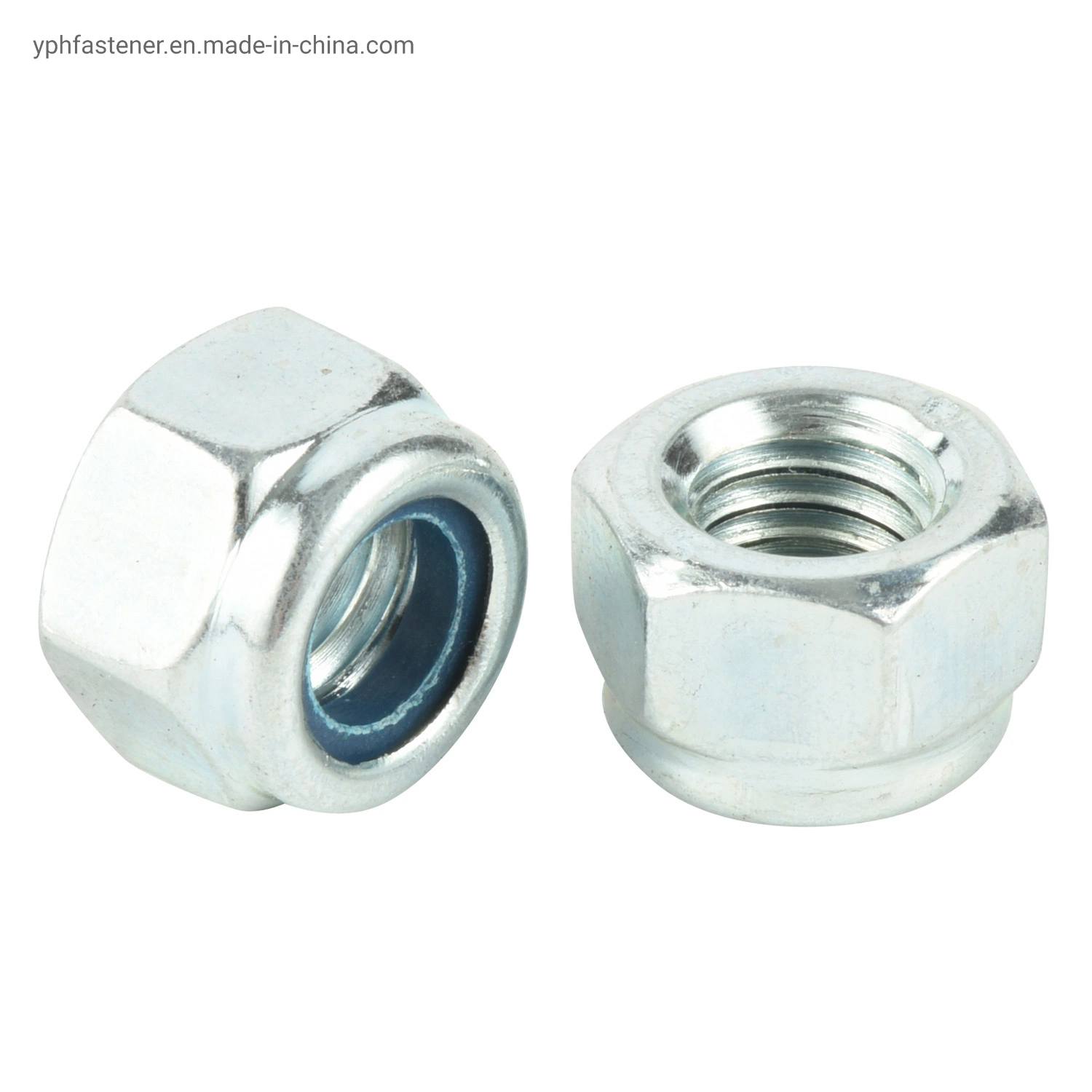 DIN985 Hex Nylon Lock Nuts Zinc Plated Stainless Steel