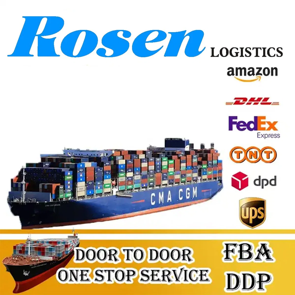 LCL Transport UPS FedEx DHL TNT Express Shipping Agent Logística de Amazon De China a Dubai