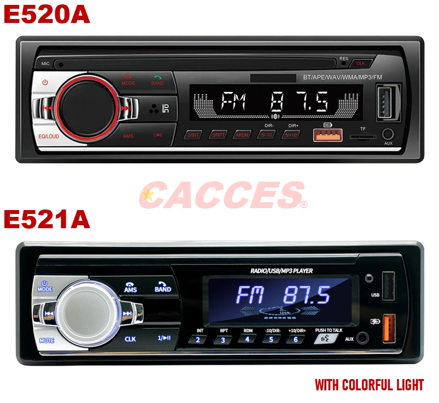 Digital Media Audio Receiver mit Bluetooth-Autoradio, Autoradio-Paket mit Einzelgerät DIN Stereo und Lautsprecher, LCD Single DIN Auto Stereo Receiver, USB Wiedergabe und Laden