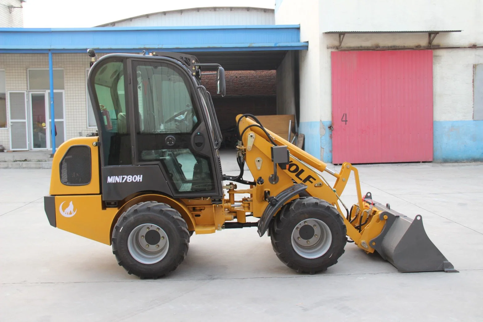 Wolf High Quality Italy Hydrostatic 1 Ton Wheel Loader with Quick Hitch