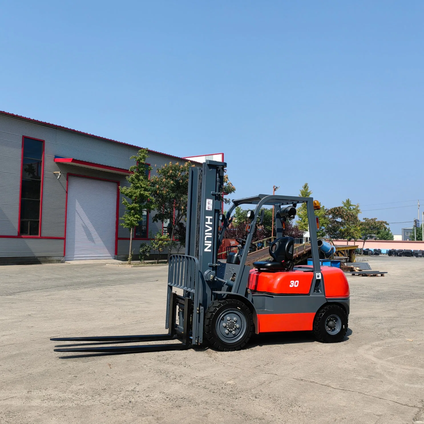 carro elevador a diesel 3t transmissão automática altura de elevação 4.5 M Mastro do contentor com motor japonês