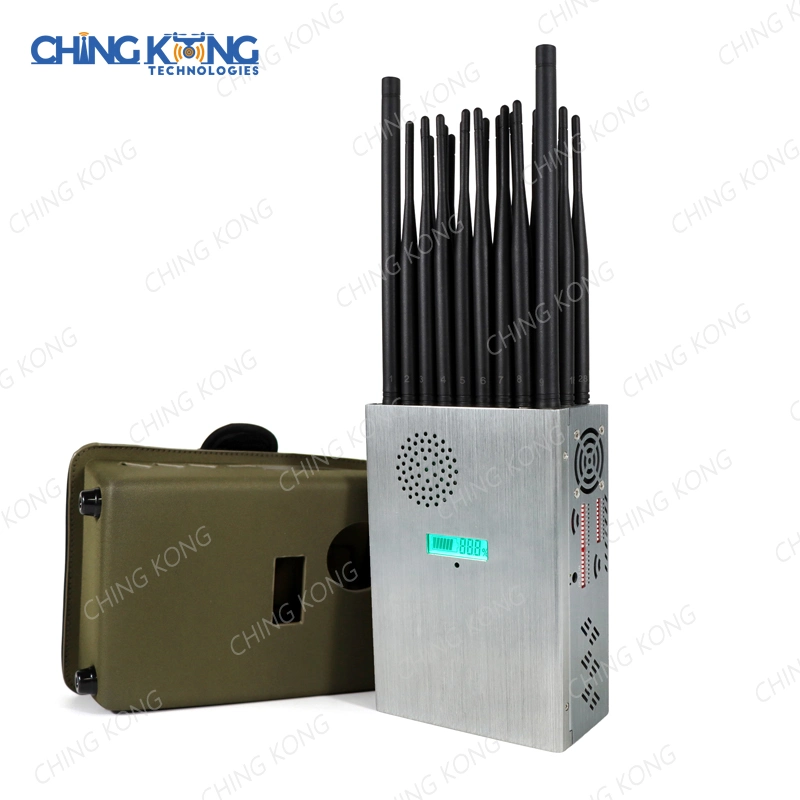 Unique Handheld 28 Bands 27 Antennas Wi-Fi6e FM Radio GSM 3G 4G 5g Mobile Phone Jammer