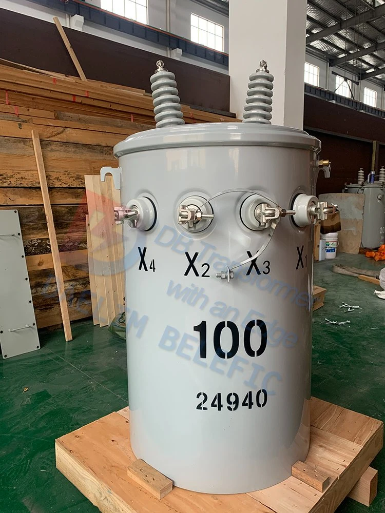 Small Volume Low Weight Single Phase Pole Mounted Transformer 37.5kVA 50kVA 75kVA