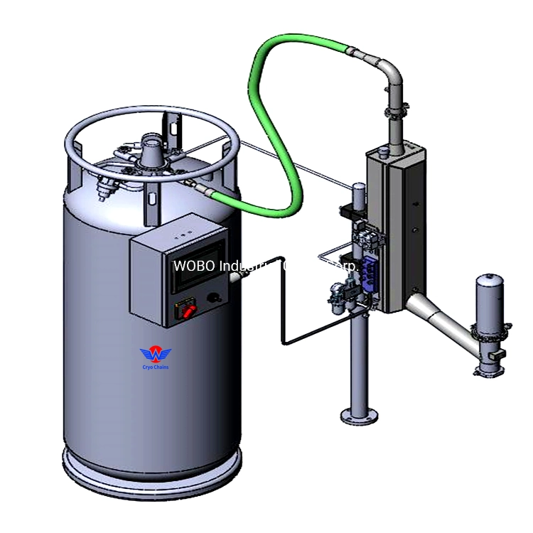 Ln2 حقن الغاز تفريغ حقن النيتروجين السائل حقن العلب