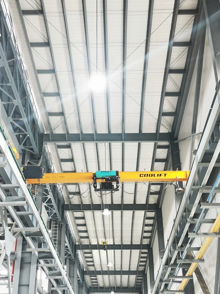 European Style Single Girder Wire Rope Electric Hoist Traveling Overhead Crane