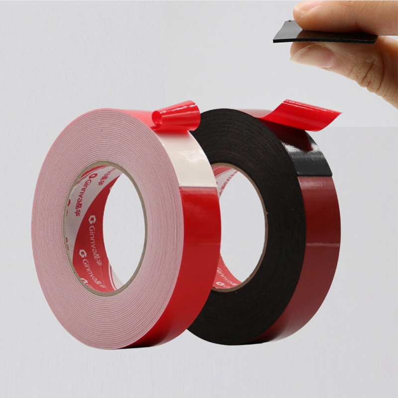 1.5mm Black Waterproof PE Foam Double Side Adhesive Tape for Car Decorative Mounting