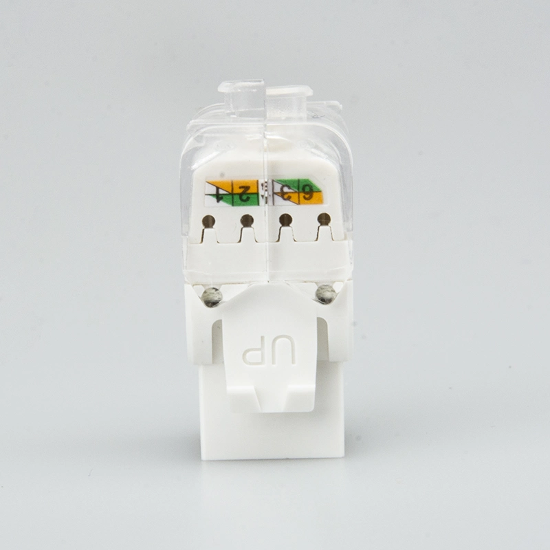 Network Cat 5e Cat 6 Cat 6A RJ45 Keystone Jack 8p8c Ethernet RJ45 UTP 180 Degree Modular Jack Cat5e CAT6 CAT6A Keystone Jack