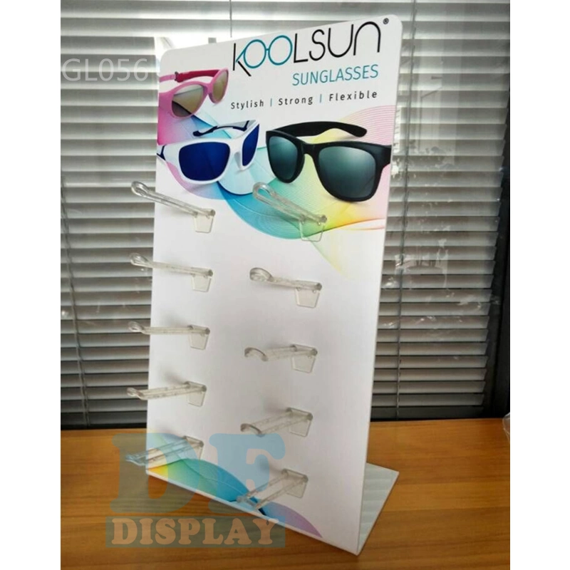 Lunettes de soleil en plexiglas de bureau Présentoir acrylique transparent de gros Eyewear affiche