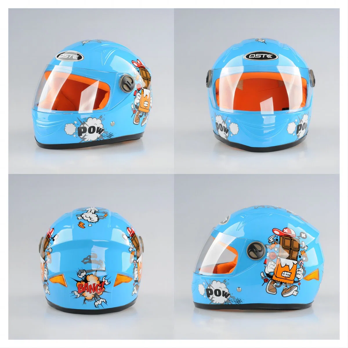 Motorcyle Full Face Helmets for Kids, Children in PP Materials