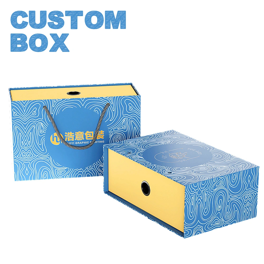 China Wholesale/Supplier Custom Packaging Box for Shoe Cardboard Paper Shipping Box with Handle