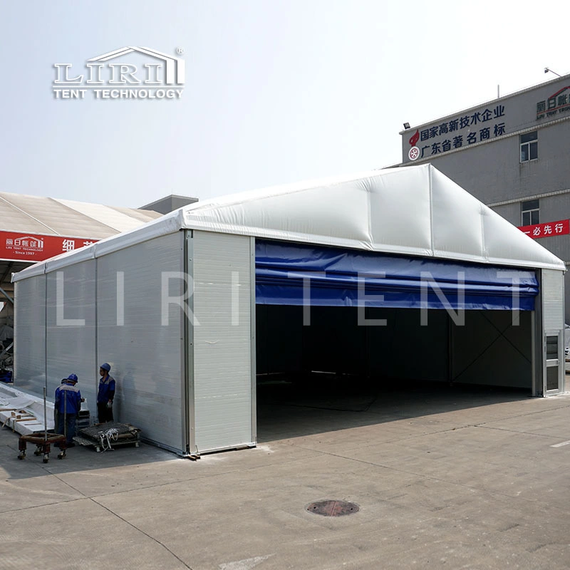 15x15m clair de plein air en aluminium Span Portable hangar avion tente avec panneau sandwich.