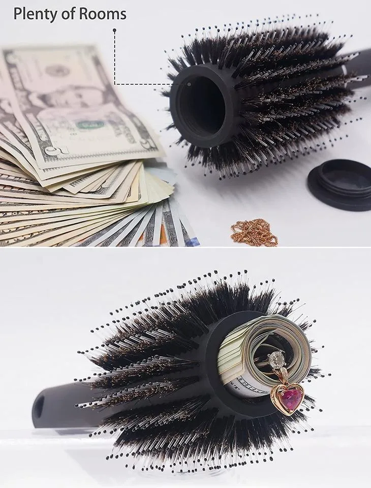 Travel or at Home Hair Brush Comb Diversion Stash Safes