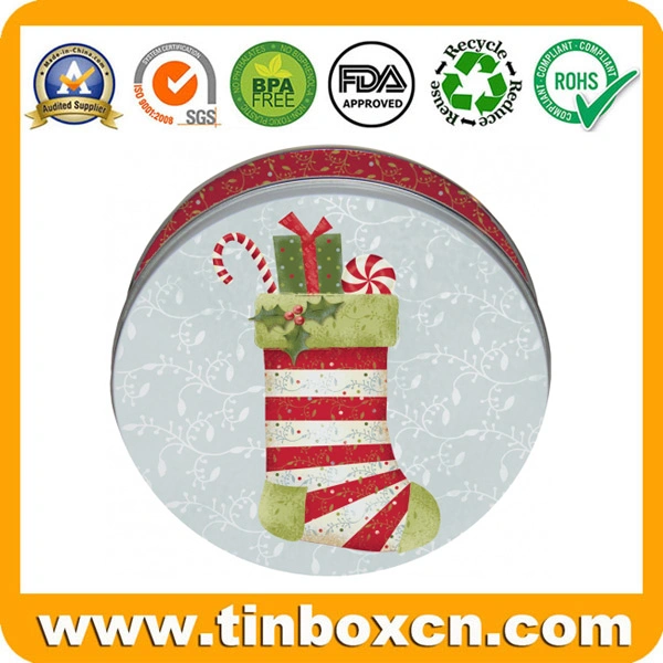 1.5oz/42g Embossed Slim Christmas Chocolate Chip Cookie Tins for Gift