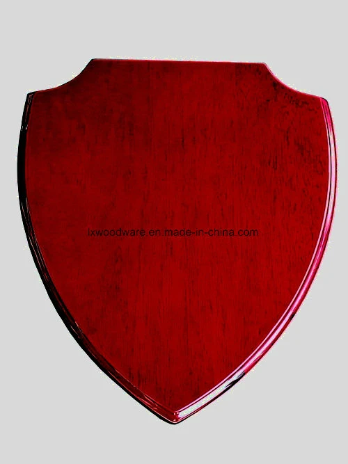 Shield Rosewood Glossy Wood Wall MDF Awards Plaque