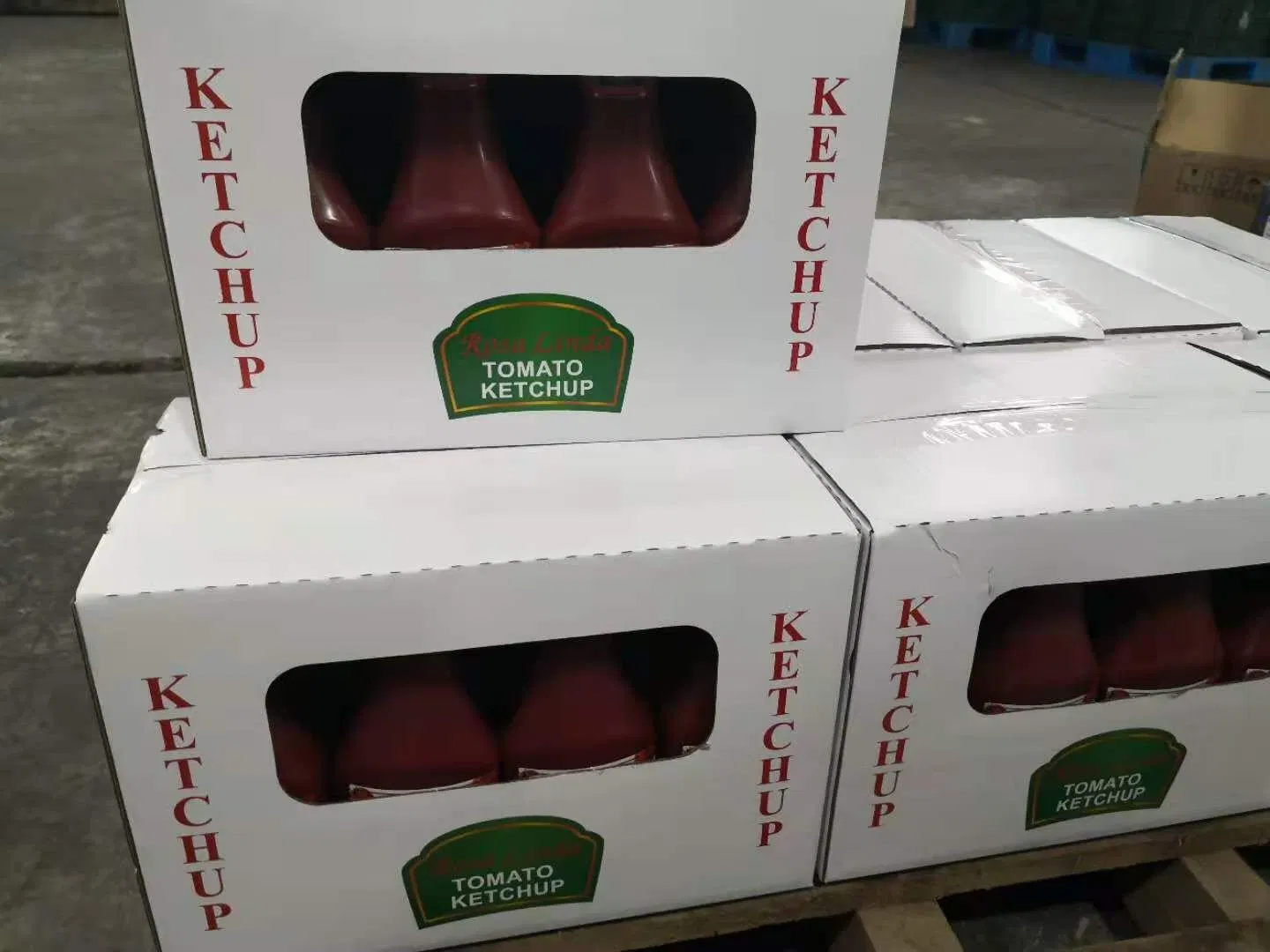 Botella de plástico Ketchup