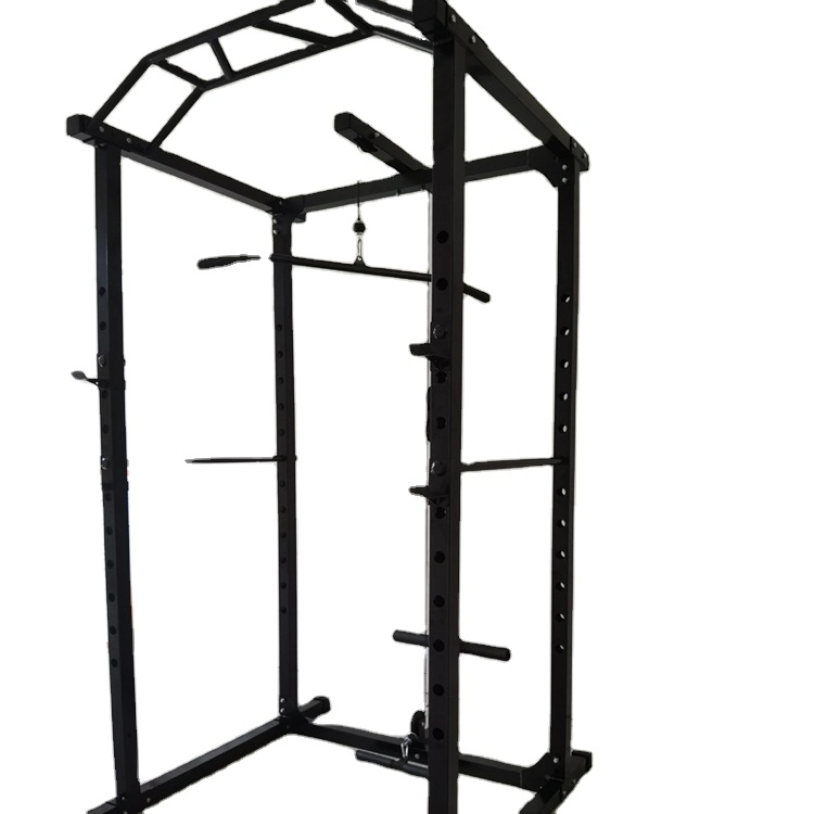 Multifuncional comercial de la jaula de seguridad de potencia combinada de gimnasio resistente bastidor Rack de sentadilla