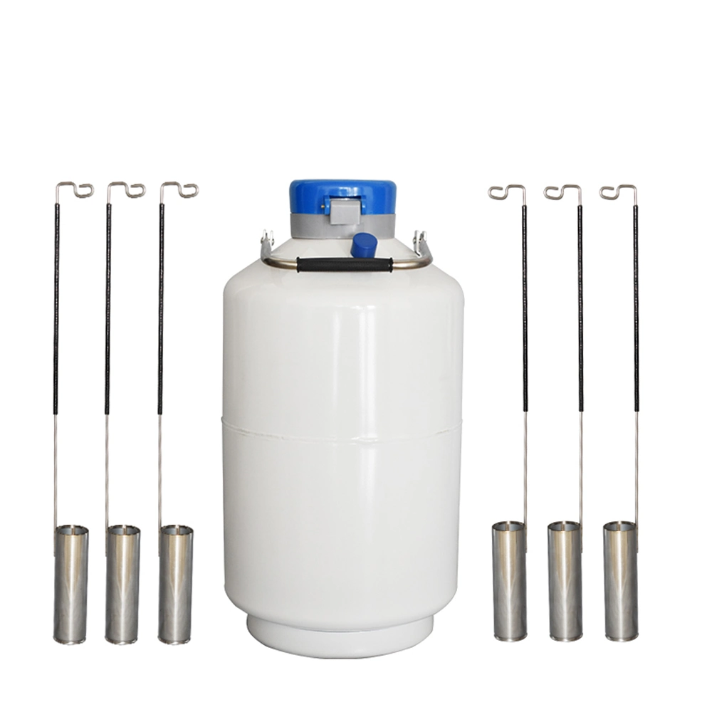 Laboratory Biological Liquid Nitrogen Tank Vet Equipment for Frozen Semen Straw Storage Container 2L 5L 10L 20L 30L 50L