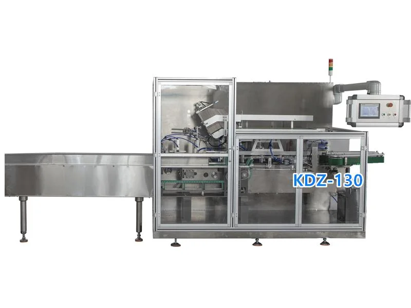 Cdz-200 Case Horizontal Automatique cartoning machine pour l'alimentation de l'emballeuse/bouteille/SAC/machine de conditionnement d'emballage carton blister Cartoner prix d'usine