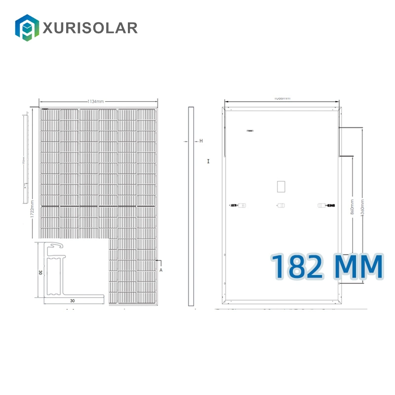 33monocrystalline 410 415W PV Solar Power Module Cell