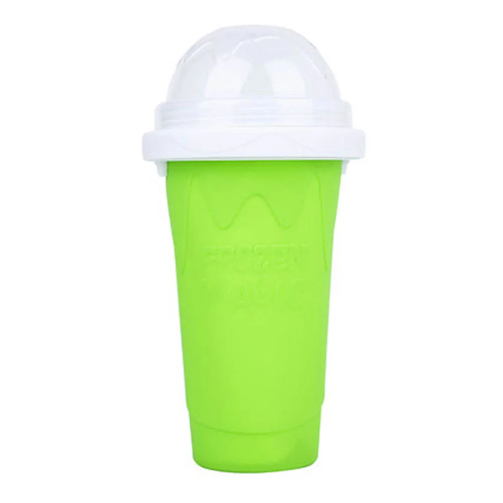 Eco-Friendly Food Grade plástico helado Squeeze taza con tapa