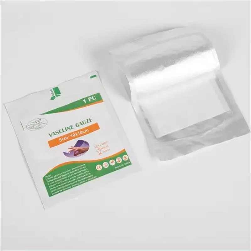 China Medical Disposable Sterile Vaseline Gauze/Petrolatum Gauze Surgical Paraffin Gauze Pad