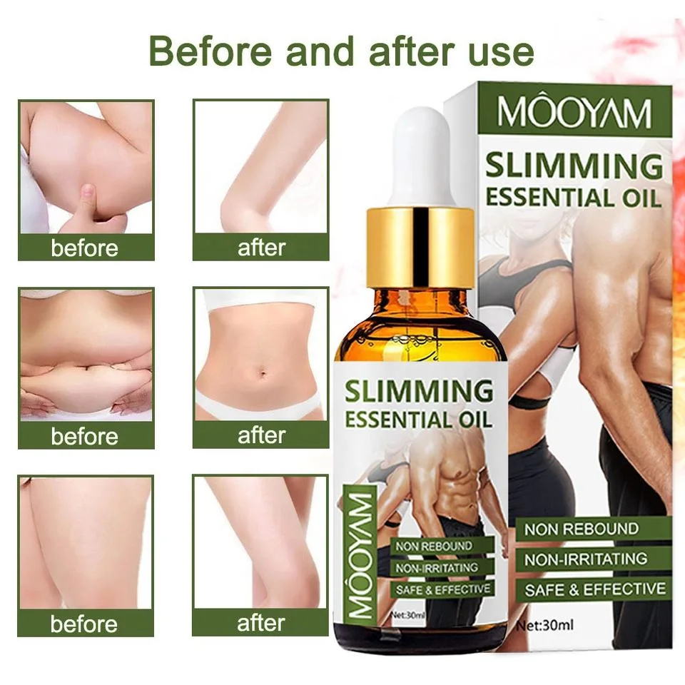 Extracto de plantas piel Firming y apriete Anti Celulitis corporal Slimming Aceite de masaje