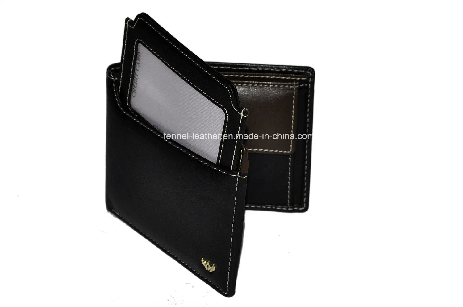 Fabriquer High Fashion Men Business Designer Fashion Wallet pour RFID Protection antivol avec porte-carte à glissière et poche pour monnaie Portefeuille en cuir (EU4106)