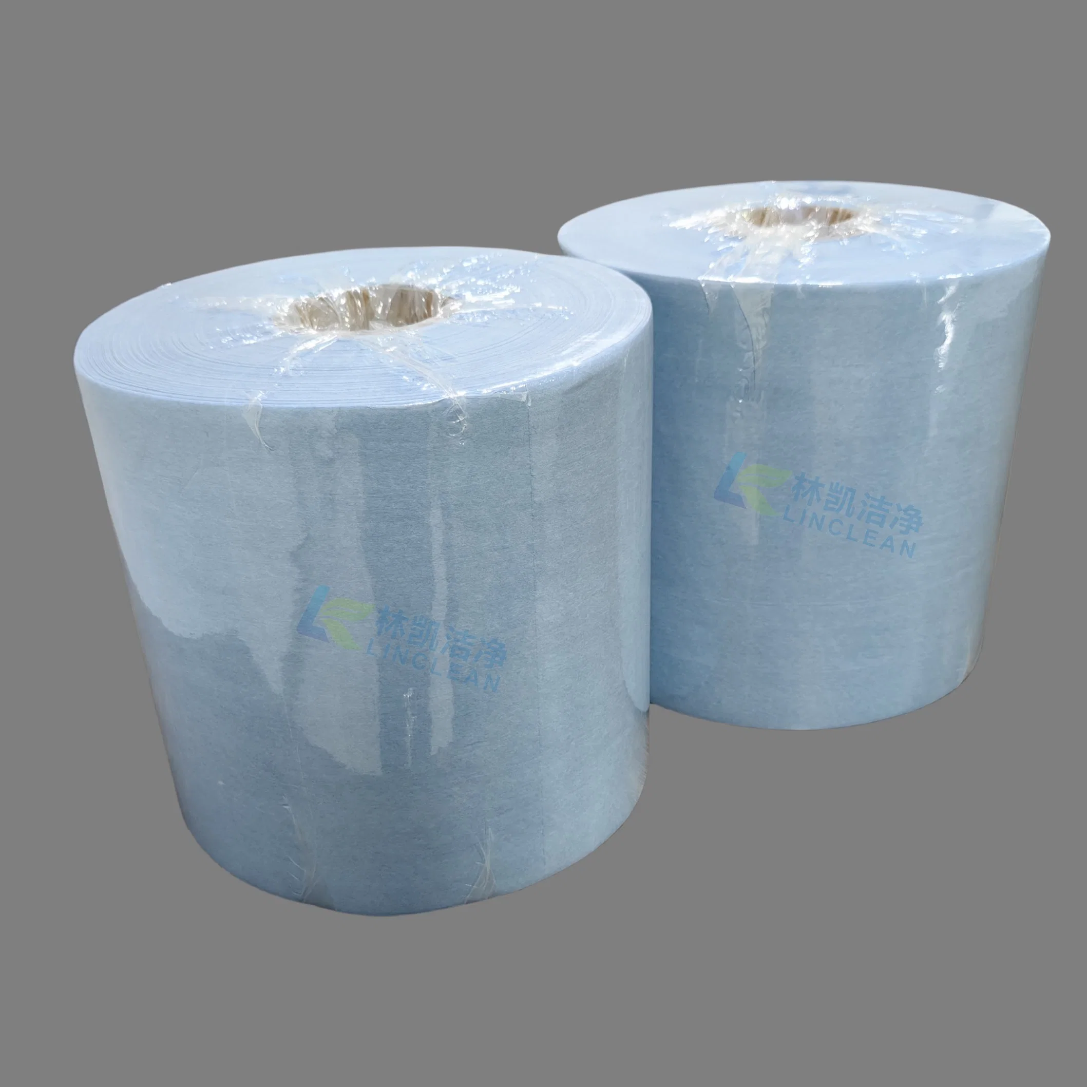 Blue White Nonwoven Industrial Roll Cleanroom Paper