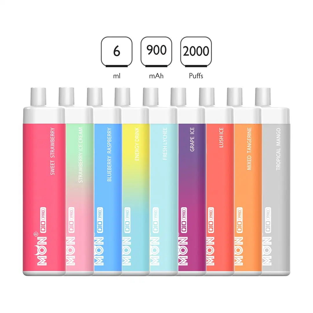 10 Mouth-Watering Flavors of 2000-3000 Puffs Wholesale/Supplier Disposable/Chargeable Vape Pen Q10 PRO vape