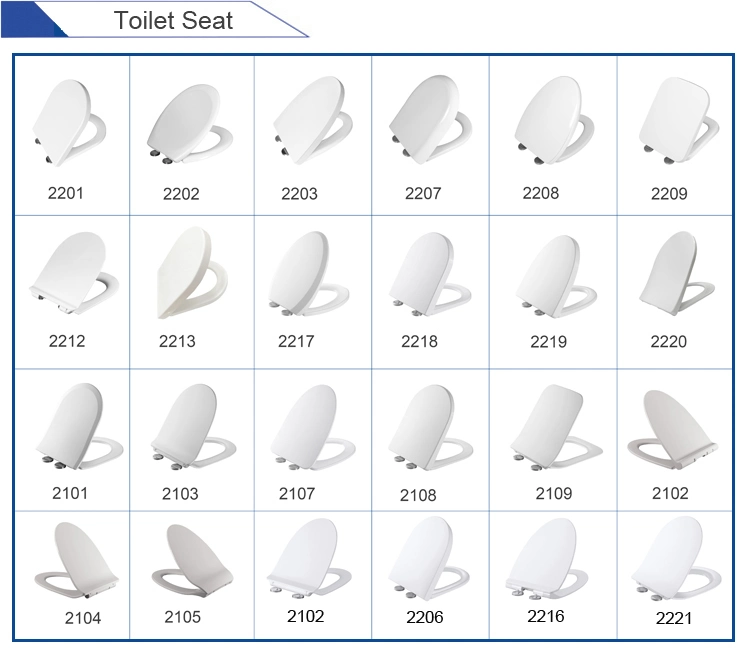 Forme ronde Taille standard de ralentir le siège de toilette hygiéniques en PP