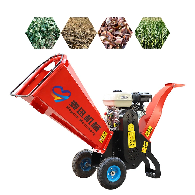 2023 Maysun Factory Professional Customized Sawdust Productive Wood Shredder Agricultural Wood Chipper Shredder Diesel Oil Machine