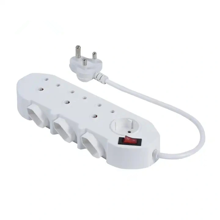 New South Africa 5 Way Extension Socket Power Strip 5 Outlets