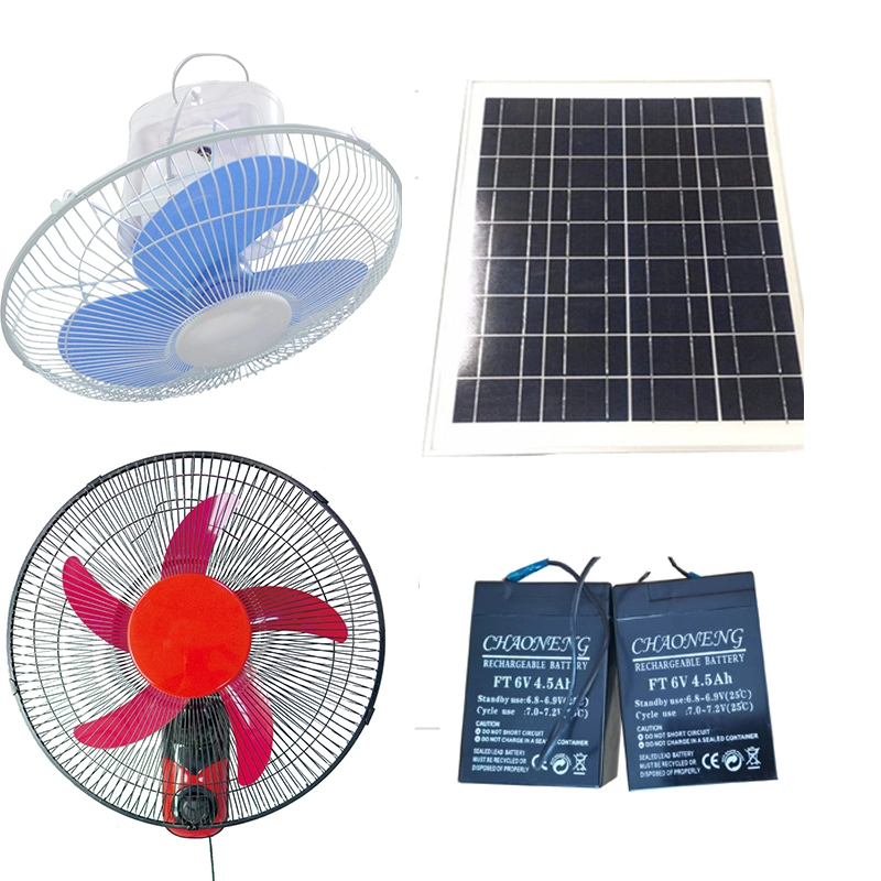 Potente Hoja de ABS Ventilador de pared Solar Interior con bajo ruido para uso residencial