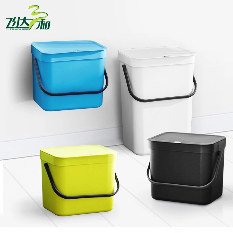 Wholesale/Supplier Simplicity Wall Mounted Waste Bin with Slide Open Kitchen Hanging Trash Bin Waterproof PP ABS