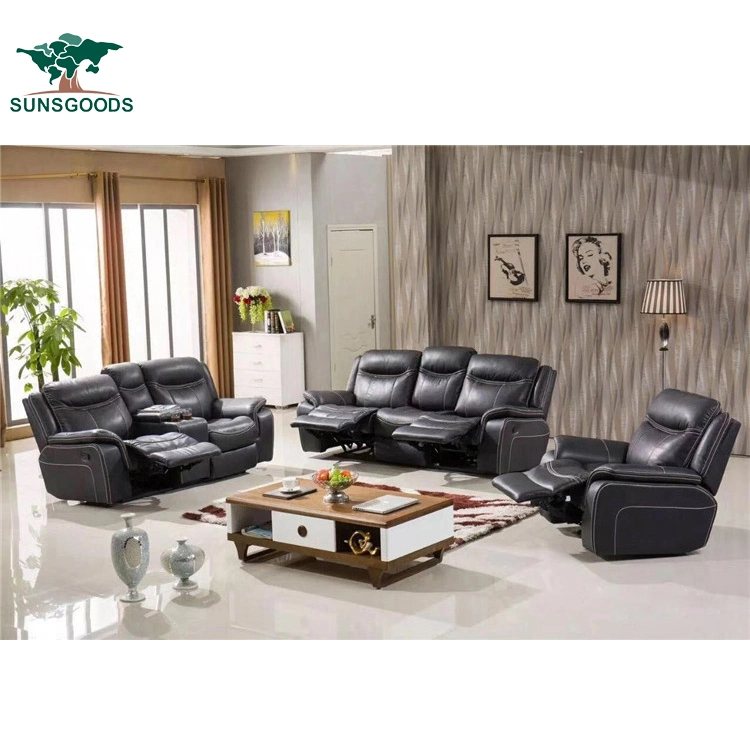 Modern Style Factory Wholesale/Supplier Bonded Leisure Electric / Manual Sofa Furniture 1 2 3