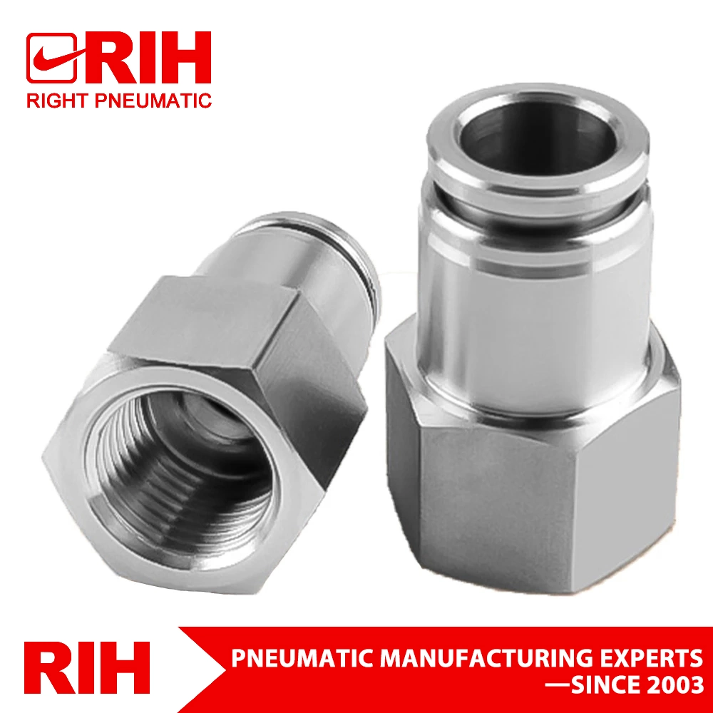 Rih Factory Mpc Quick Coupler Pneumatic Connector with Male Staight Thread Air Pipe Connector Quick Coupling Brake Fitting