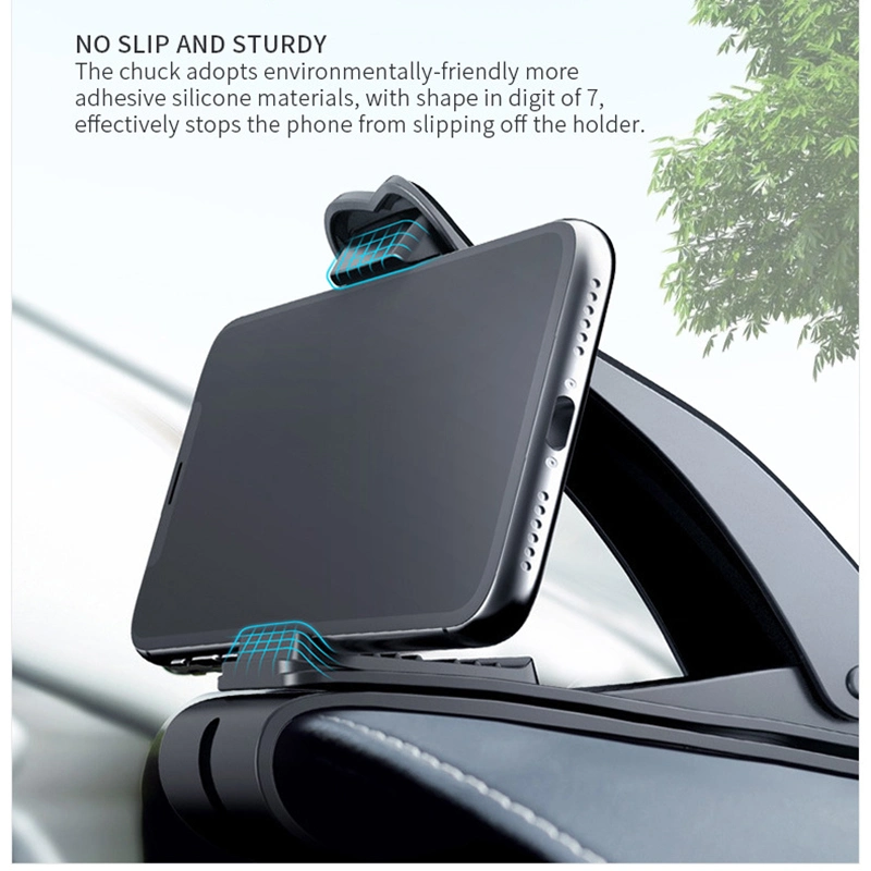 Support pour téléphone cellulaire pour clip de tableau de bord de voiture antidérapant universel durable Support pour téléphone portable Esg12957