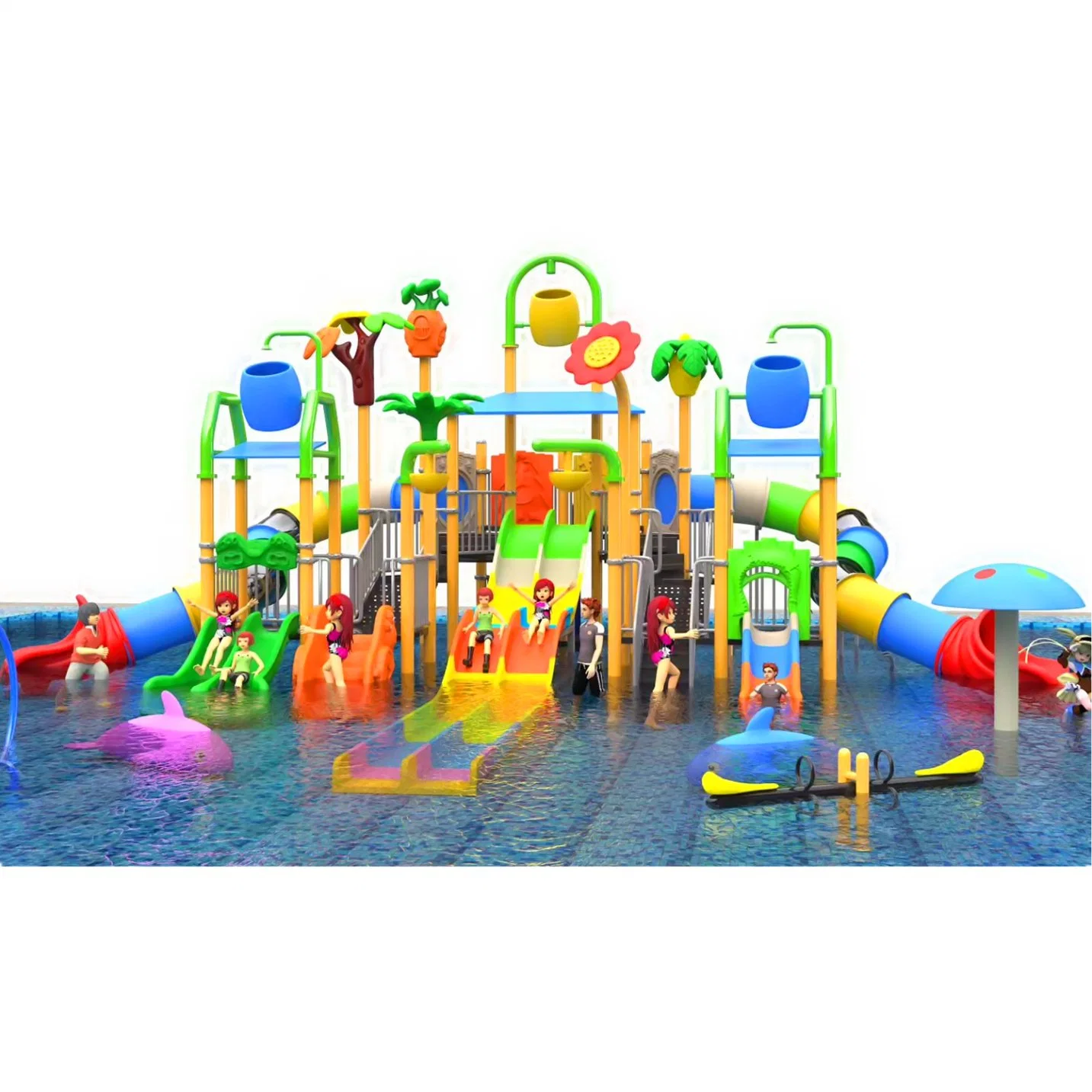 Outdoor Kinder Wasserpark Sport Freizeitausrüstung Fiberglass Slide 39m