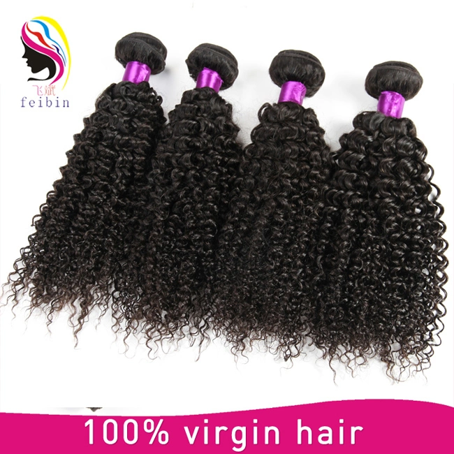 8A Grade Brazilian Kinky Curl Human Virgin Hair Weaving