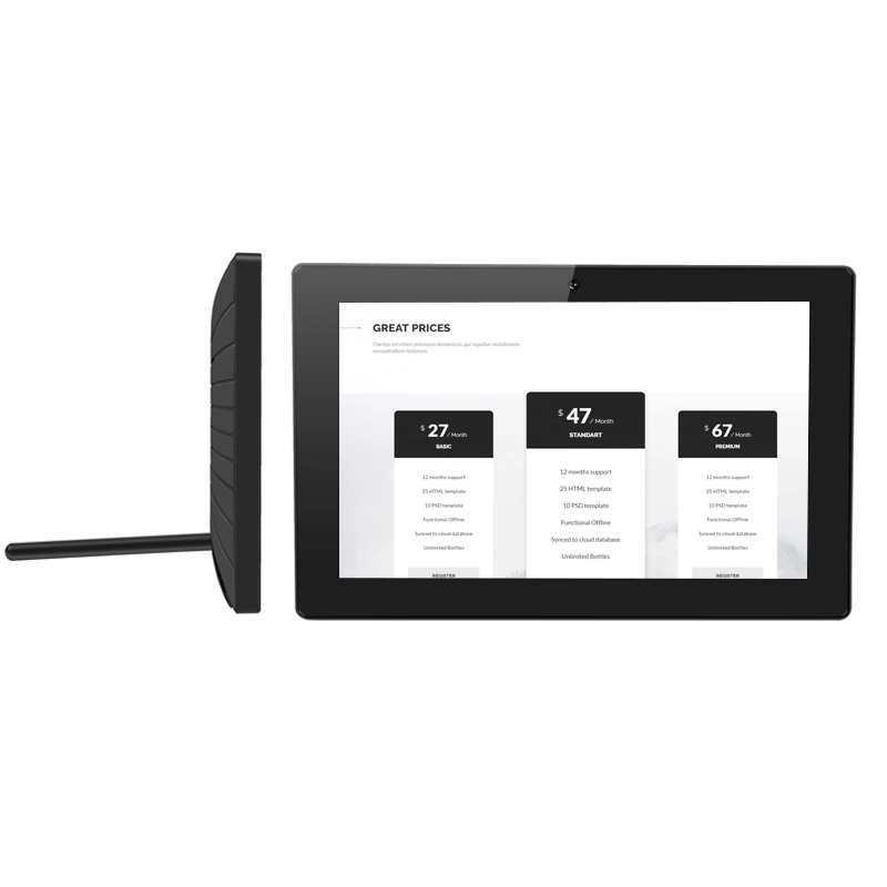 IPS de 10 polegadas para montagem em parede Android Tablet PC com Bluetooth WiFi