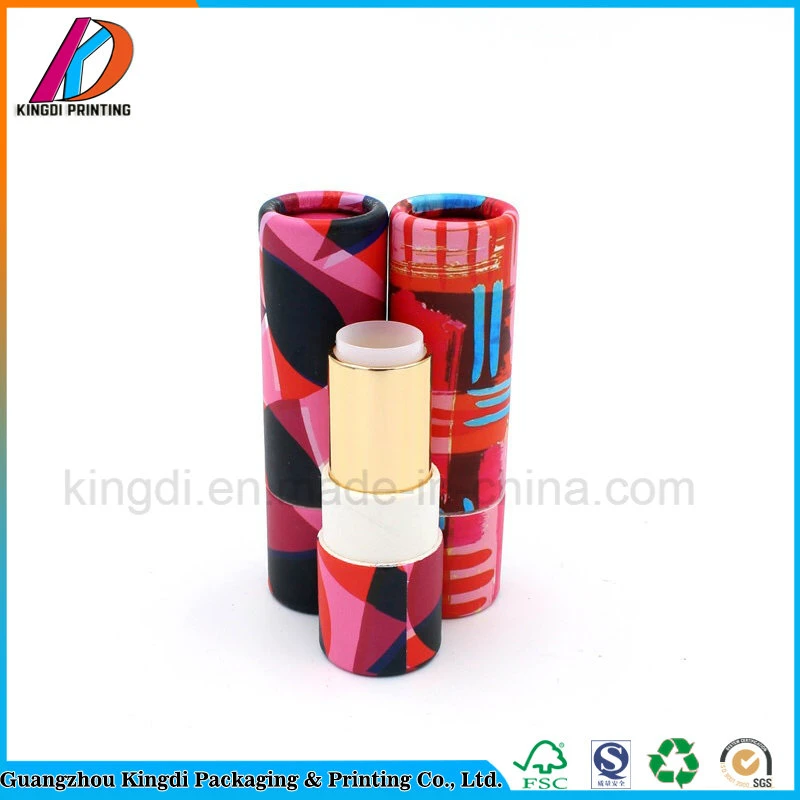 Eco Friendly Biodegradable Push up Paper Tube for Lip Balm