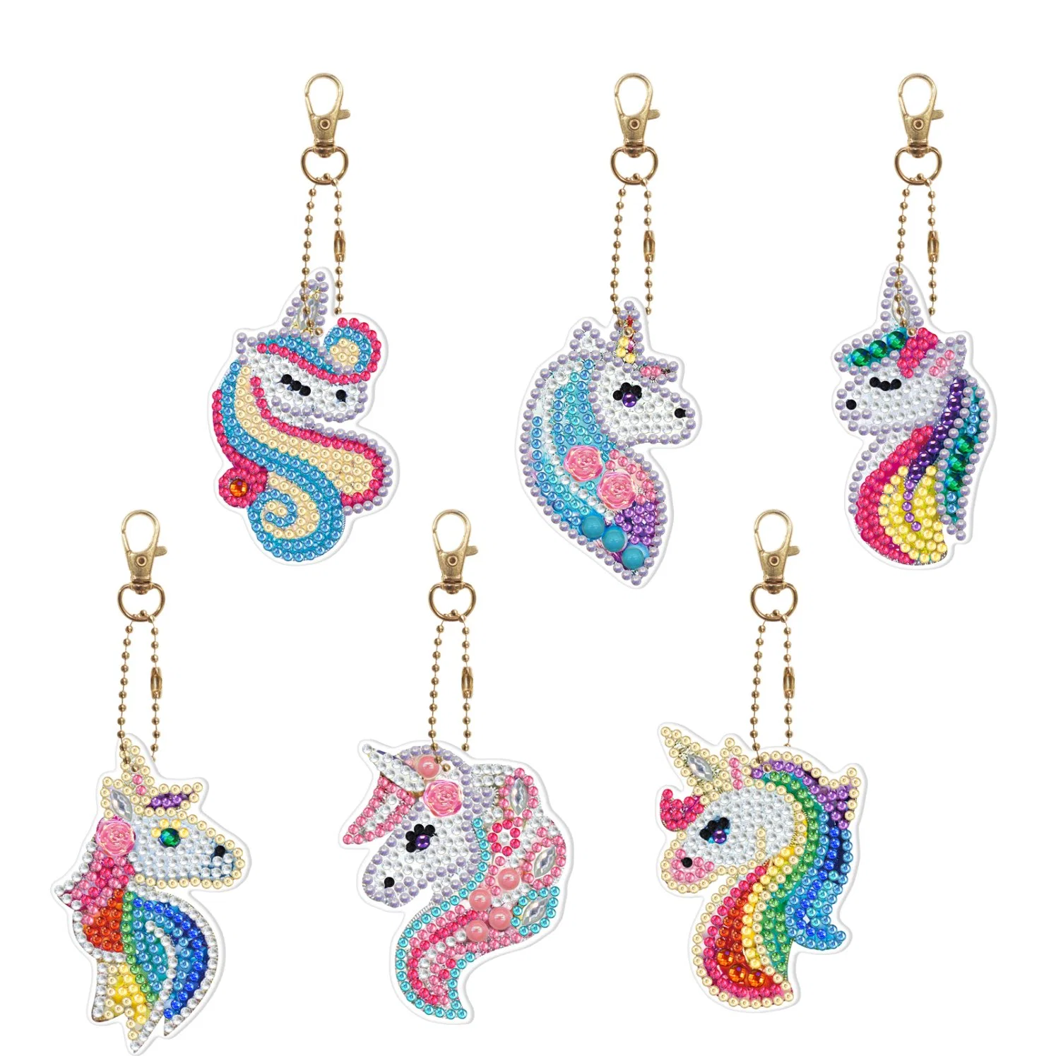 Vancy Arts DIY Diamond Painting Keychain Unicorn DIY Diamond Painting Kits