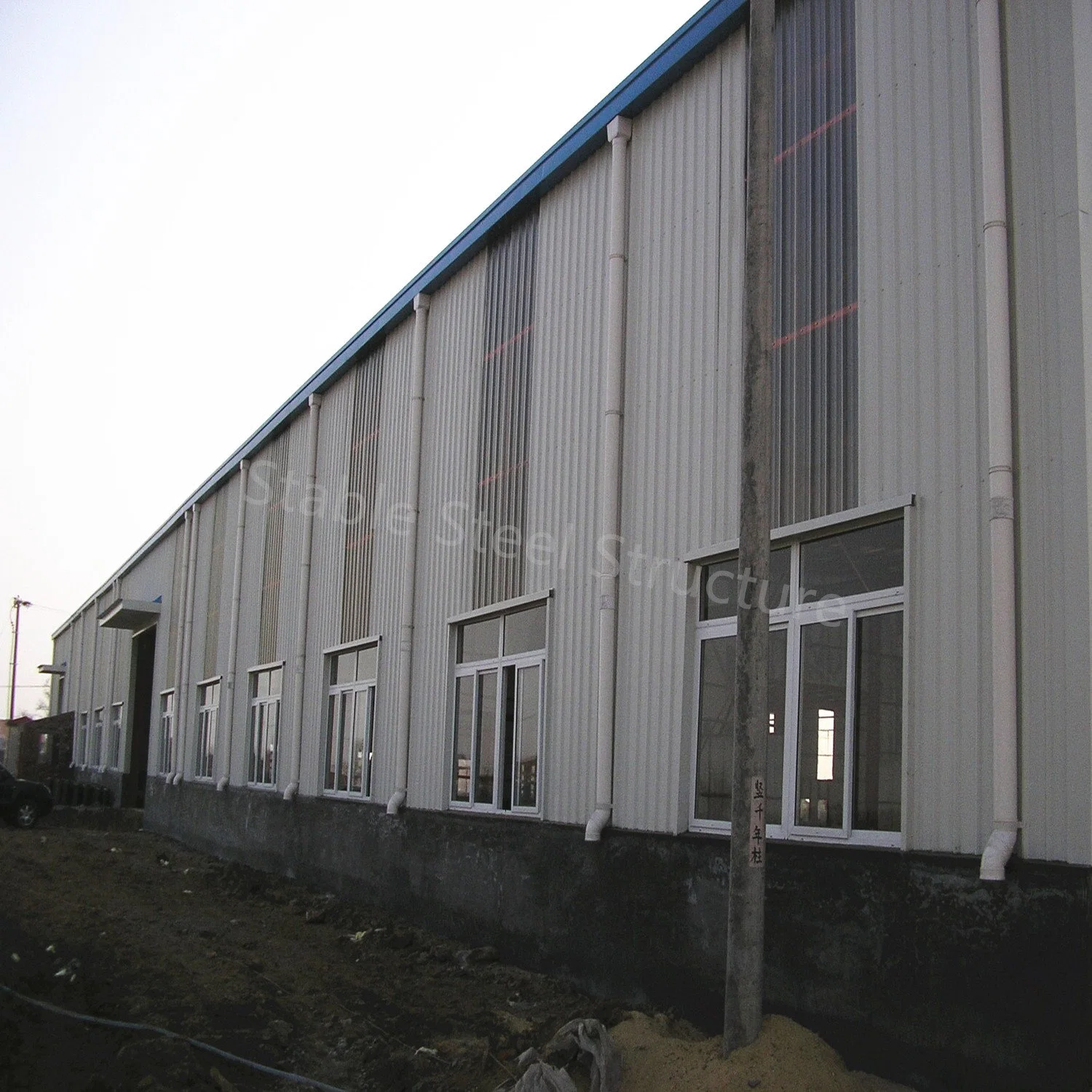 Convenient Installation Prefabrictaed Building Construction Warehouse Hangar Hall Light Steel Frame Building Metal Structure for Workshop