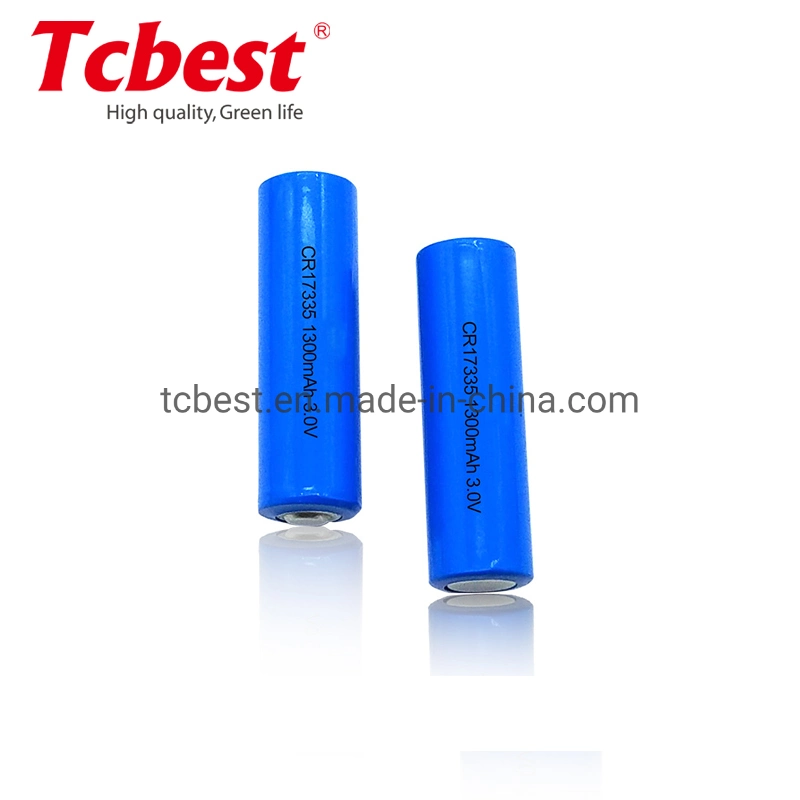 Tcbest Cr17335 3V 1500mAh Lithium Battery Primary Lithium Battery Cr17335 Dry Battery