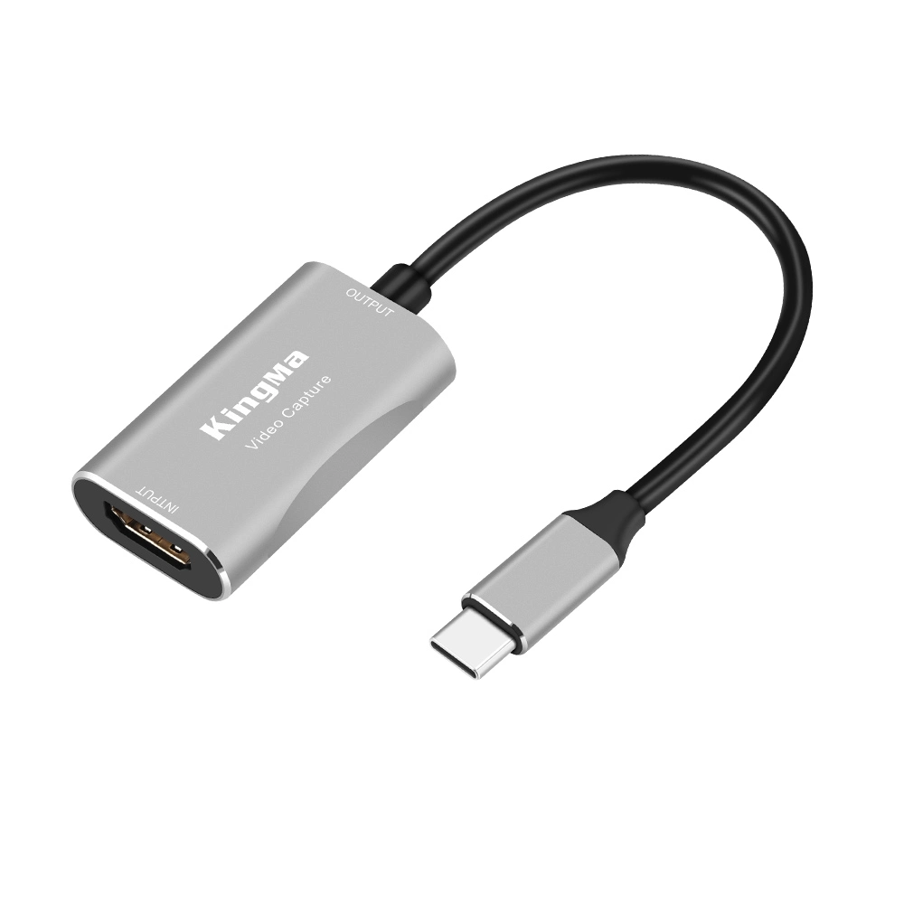 Kingma Compacte USB-C Carte de capture audio vidéo pour un enregistrement Vidéo Streaming Live- Enregistrement de l'enseignement de jeu