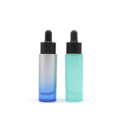 Black Dropper Serum Packaging Skincare Bottle Glass Packaging