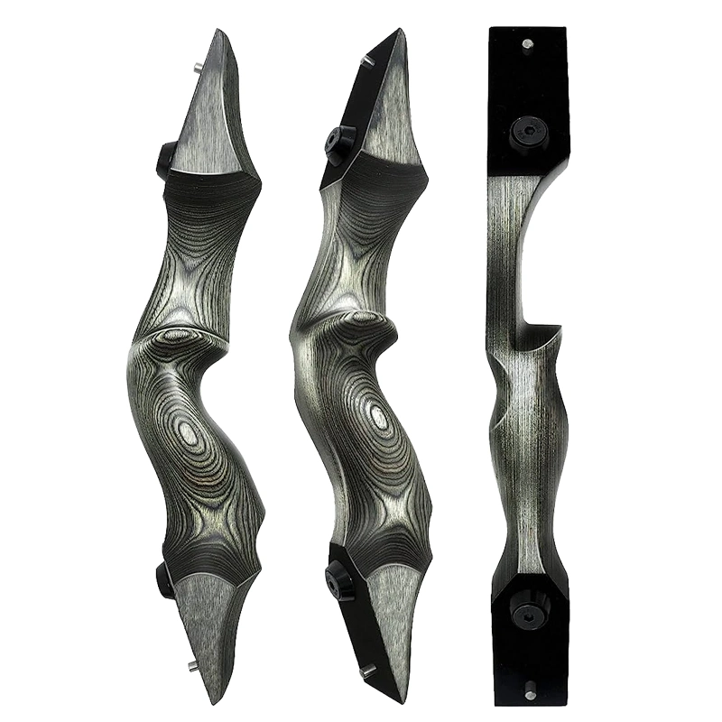 Custom Carbon Fiber G10 Madera aluminio Recurve compuesto Archiery Bow Elevador