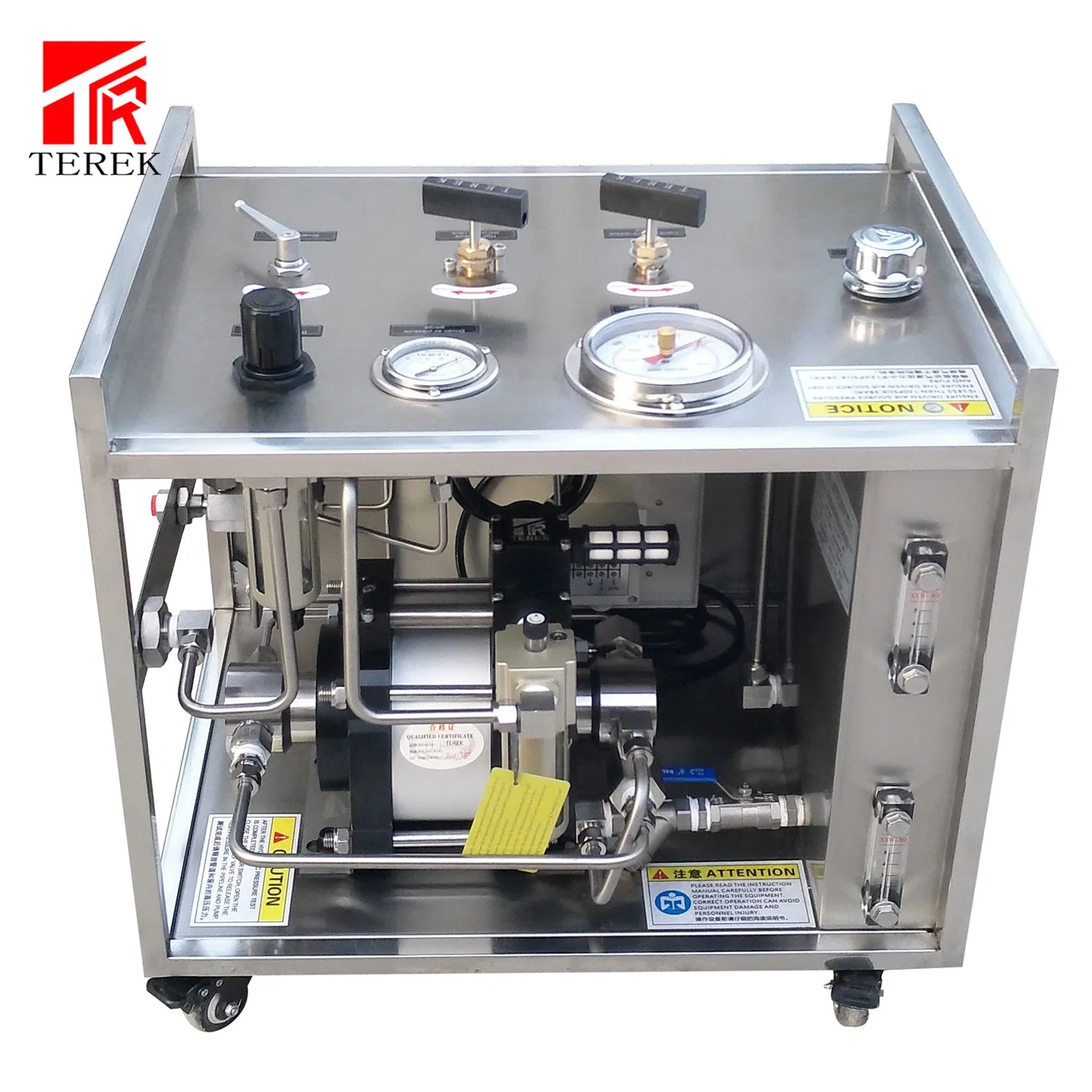 Hydrostatic Water Pressure Test Pump Unit with Digital or Mechanical Round Chart Recorder