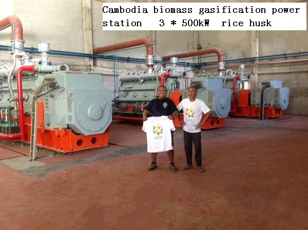 Agriculture Waste Cotton Stalks Rice Husk Sugarcane Residue Bagasse Coconut Husk Rice Shell Gasifier Engine Generator